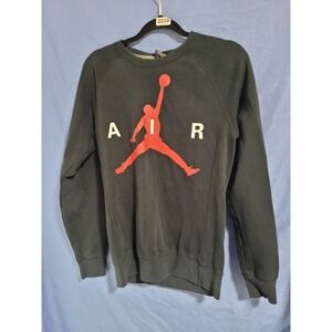 Nike Air Jordan Jumpman Sweatshirt Adult Size S Black Red Crewneck Sweater Mens